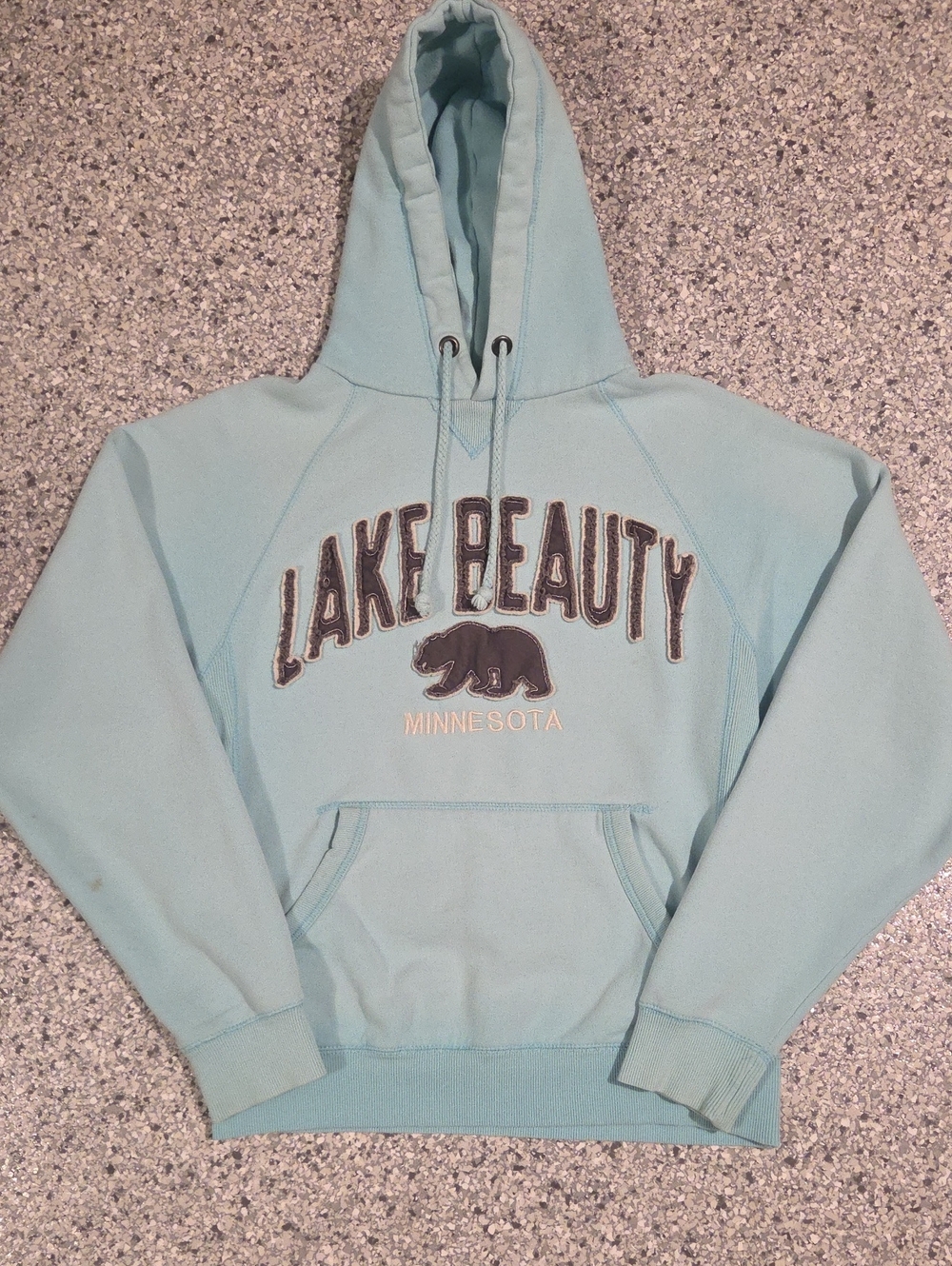 Blue 84 Lake Beauty Minnesota Hoodie Size Small